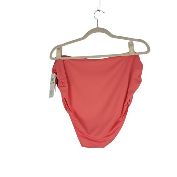 Anne Cole Swim Bottom Juicy Coral Convertible Shirred Bikini Womens Size 18W NWT - Picture 2 of 10